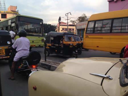 トリバンドラムの渋滞