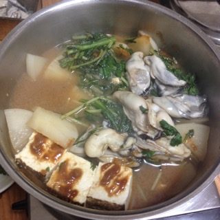 牡蠣の土手鍋