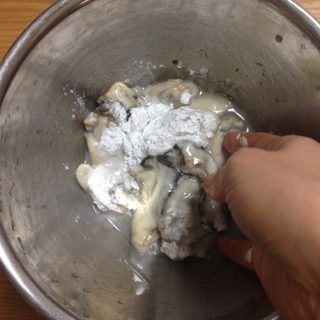 牡蠣の洗い方