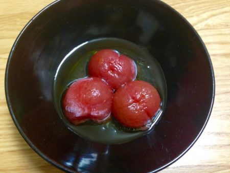 プチトマトのつけ汁