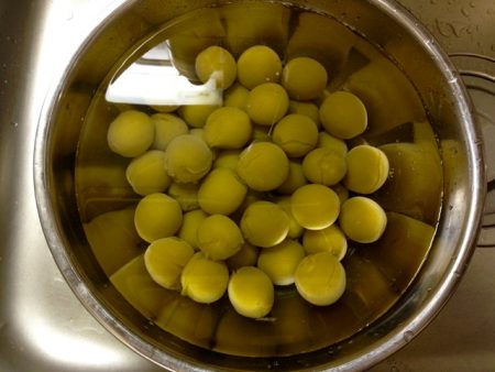 青梅の甘露煮