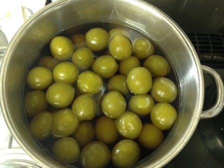 青梅の甘露煮