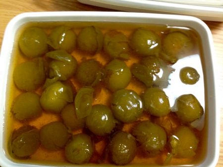 青梅の甘露煮