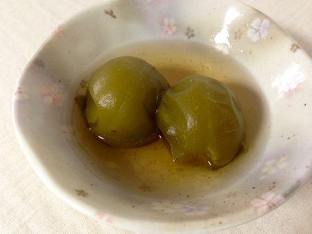青梅の甘露煮