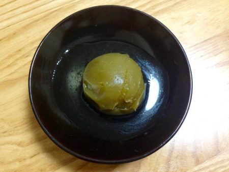 青梅の甘露煮