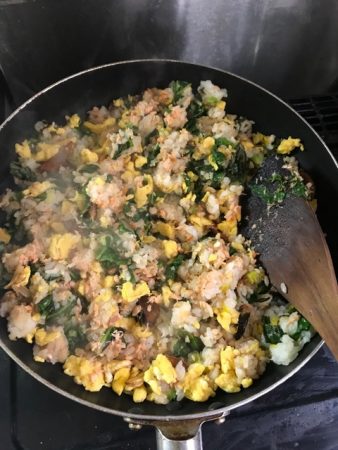 鮭炒飯　作り方