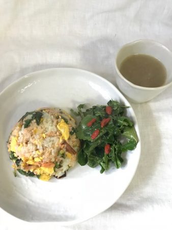 鮭炒飯　作り方