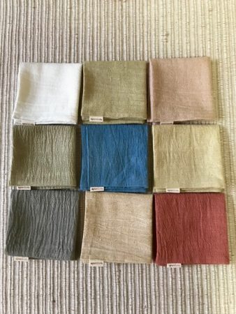 アーユルヴェーダ染め手織りハンカチ
