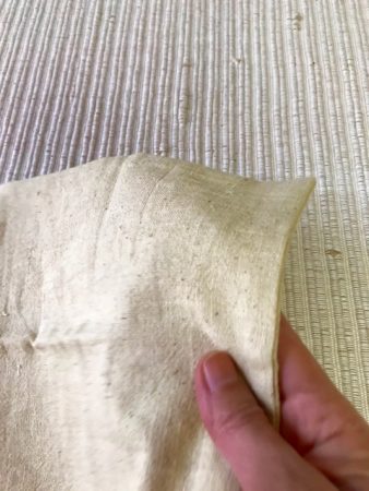 手織り手縫いハンカチ