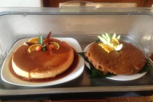 プリンとケーキ