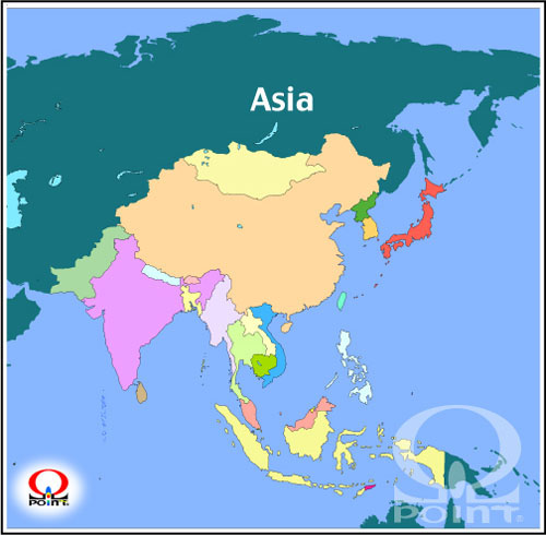アジアの地図