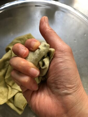 よもぎ染め