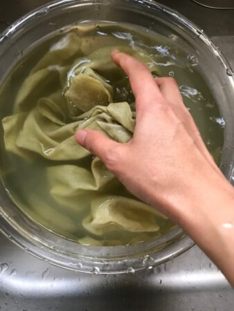 よもぎ染め